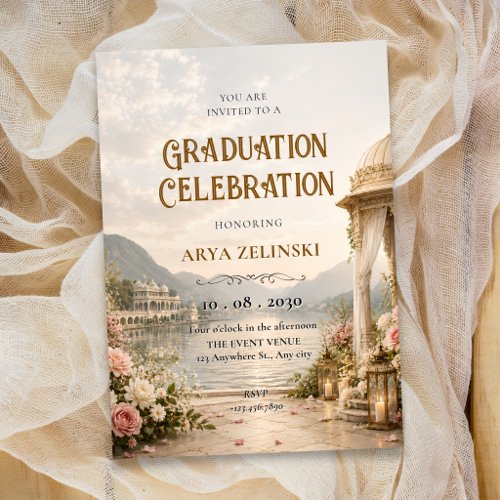 Elegant graduation invitation