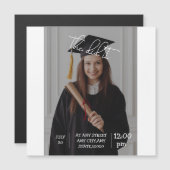 Elegant Graduation Invitation — "the Did It! (Front/Back)