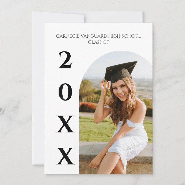 Elegant Graduation modern Invitation (Front)