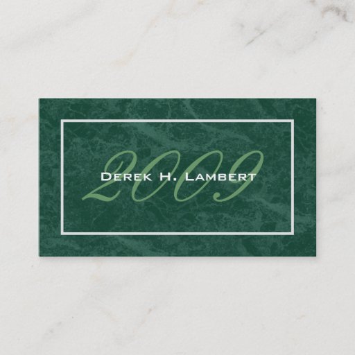 Customizable Elegant Graduation Name Cards - Class of 2009 Business Card