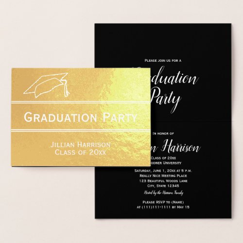 Elegant Graduation Party Invitation