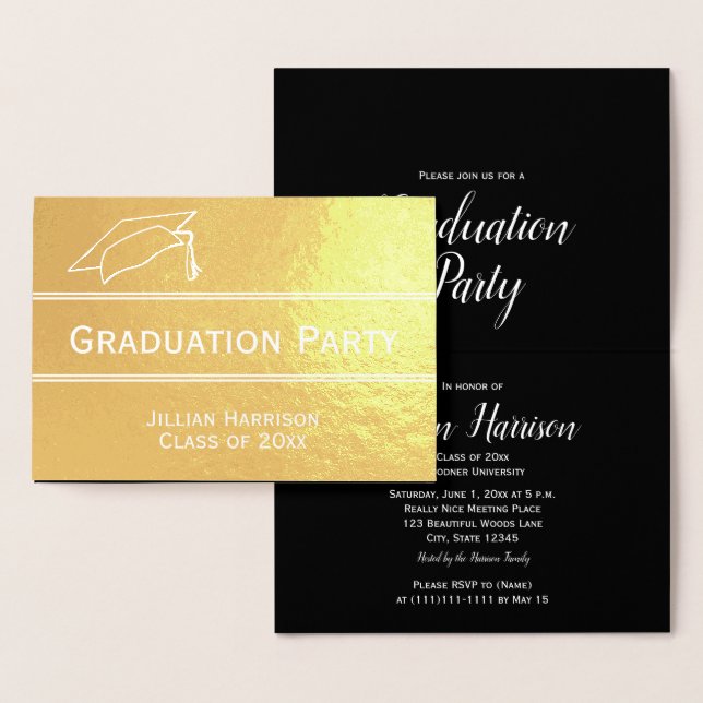 Elegant Graduation Party Invitation (Display)