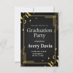 Elegant Graduation Party Invitation