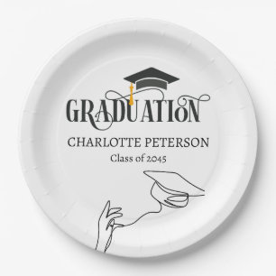 Elegant Graduation Party  Paper Plates