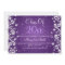 Elegant Graduation Party Winter Sparkle Purple