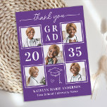 Elegant Graduation Personalized 6 Photo Thank You Postcard<br><div class="desc">Introducing our exquisite personalized graduation thank you cards, the perfect way to express your gratitude and appreciation in style. Designed for the modern graduate, these cards feature a sleek and elegant layout adorned with a chic photo collage option, allowing you to showcase up to six of your favorite senior year...</div>