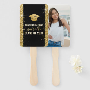 Elegant Graduation Personalized Photo Hand Fan