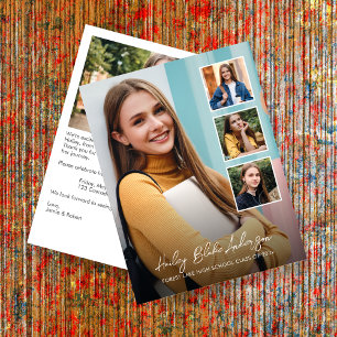 Elegant Graduation Photo Announcement