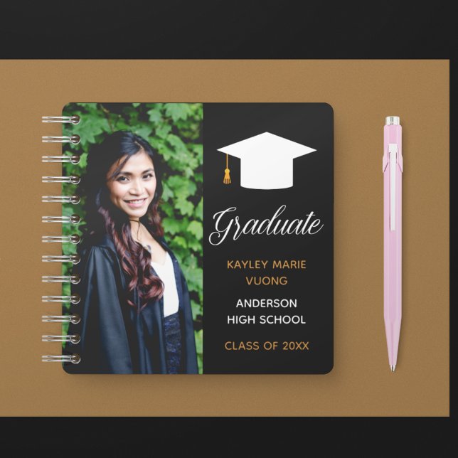 Elegant Graduation Photo Autograph Graduate Guest Notebook (Creator Uploaded)