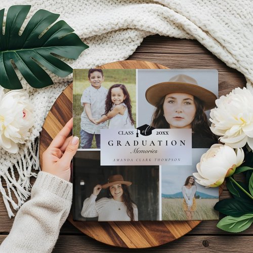 Elegant Graduation Photo Collage Memories Book