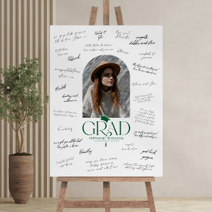 Elegant Graduation Photo Guest Signature Foam Board