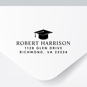 Elegant Graduation Return Address Self-inking Stamp