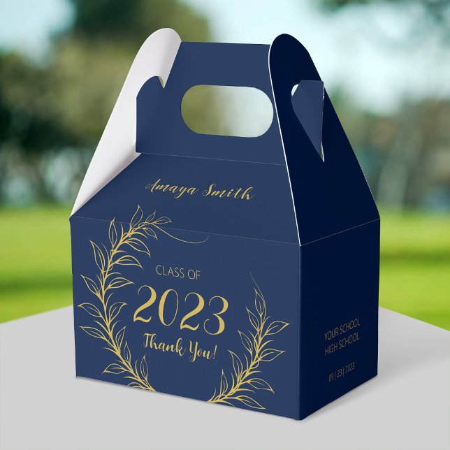 Elegant Graduation Thank You Gable/Favor Box (Creator Uploaded)