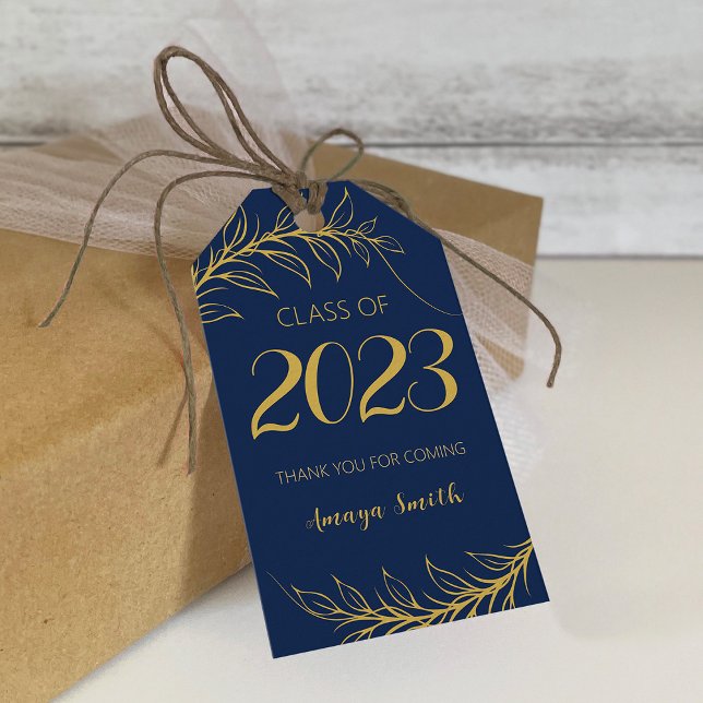 Elegant Graduation Thank You Gift Tags (Creator Uploaded)