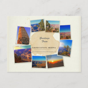 Elegant Grand Canyon Collage Postcard