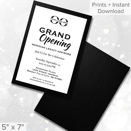 Elegant Grand Opening Invitation