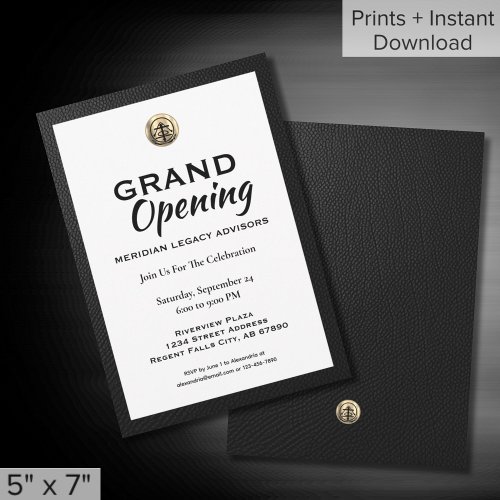 Elegant Grand Opening Invitation