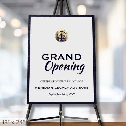 Elegant Grand Opening Welcome Sign