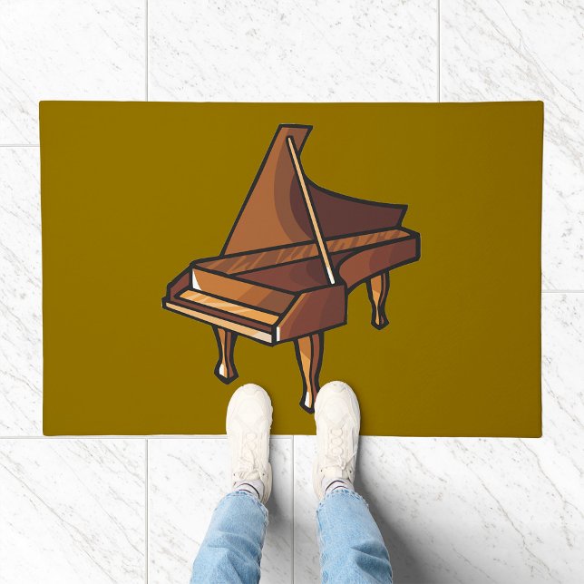 Elegant Grand Piano Music Lovers Design  Doormat (Creator Uploaded)