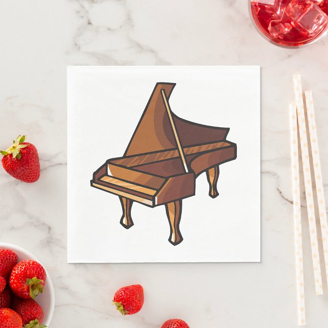 Elegant Grand Piano Music Lovers Design  Napkins (Creator Uploaded)