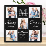 Elegant GRANDMA 5 Photo Collage Monogram Poem Plaque<br><div class="desc">Surprise your grandma this mothers day with a personalized 5 photo unique grandmother poem & monogram plaque. "Always My Grandma, Forever My Friend" Personalize this grandma plaque with favorite photos, message and name.. Visit our collection for the best grandma mother's day gifts and personalized grandmother gifts. COPYRIGHT © 2022 Judy...</div>