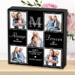 Elegant GRANDMA 5 Photo Collage Monogram Poem Wooden Box Sign<br><div class="desc">Surprise your grandma this mothers day with a personalized 5 photo unique grandmother poem & monogram plaque. "Always My Grandma, Forever My Friend" Personalize this grandma plaque with favorite photos, message and name.. Visit our collection for the best grandma mother's day gifts and personalized grandmother gifts. COPYRIGHT © 2022 Judy...</div>