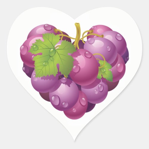 Elegant Grapes Sticker