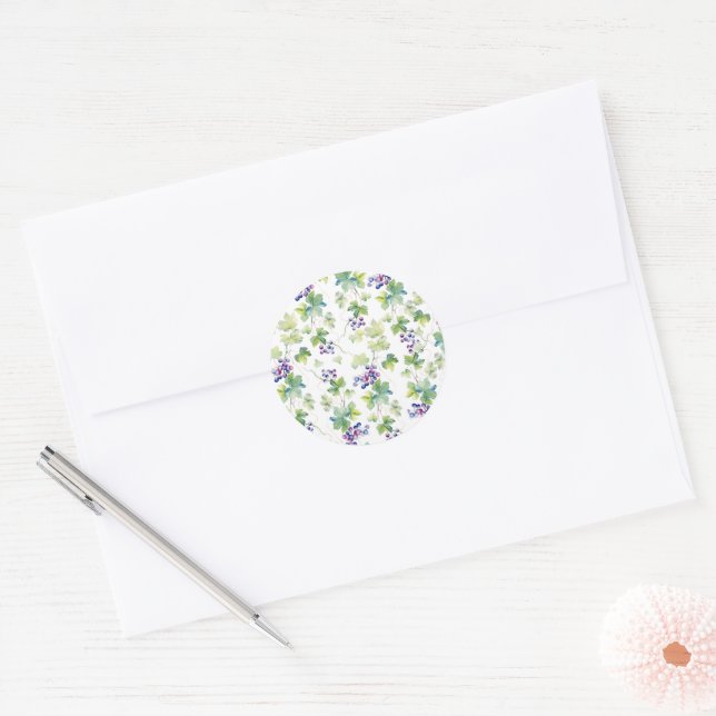 Elegant Grapevine Stickers (Envelope)