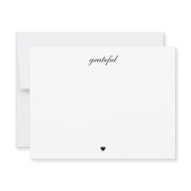 Elegant Grateful Heart Simple Script Old Money
