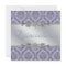 Elegant Gray and Purple Damask Quinceanera