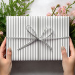 Elegant Gray and White Thin Stripes Wrapping Paper<br><div class="desc">Elegant Gray and White thin stripes wrapping paper for every occasion. Classic and simple,  this is a chic and timeless pinstripe pattern.</div>