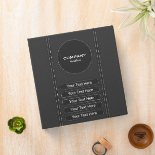 Elegant Gray Binder