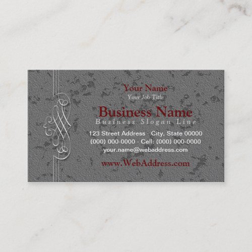 Elegant Gray Business Cards