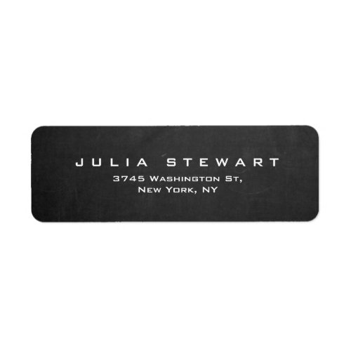 Elegant Gray Chalkboard Professional Modern Label