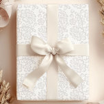 Elegant Gray Chic Vintage Lace Wedding Wrapping Paper<br><div class="desc">Elevate your wedding gifts with this sophisticated gray vintage lace wrapping paper. Featuring an intricate lace pattern in a timeless gray hue, this design exudes elegance and charm. Perfect for adding a touch of vintage romance to your wedding presents, this wrapping paper is sure to make your gifts truly special....</div>