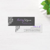 Elegant Gray Damasks White Lace Reversible (Desk)