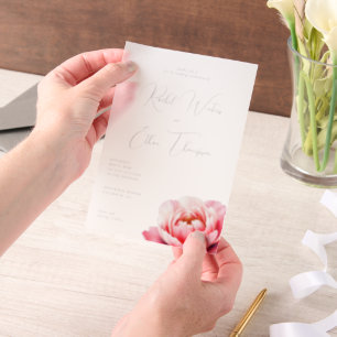 Elegant Gray Floral Invitation