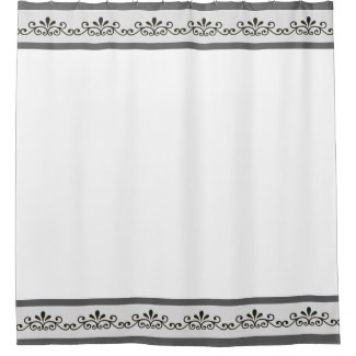 Elegant Gray Floral Vector on White