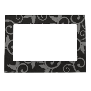 Elegant Gray Magnetic Frame by PawsitiveDesigns at Zazzle