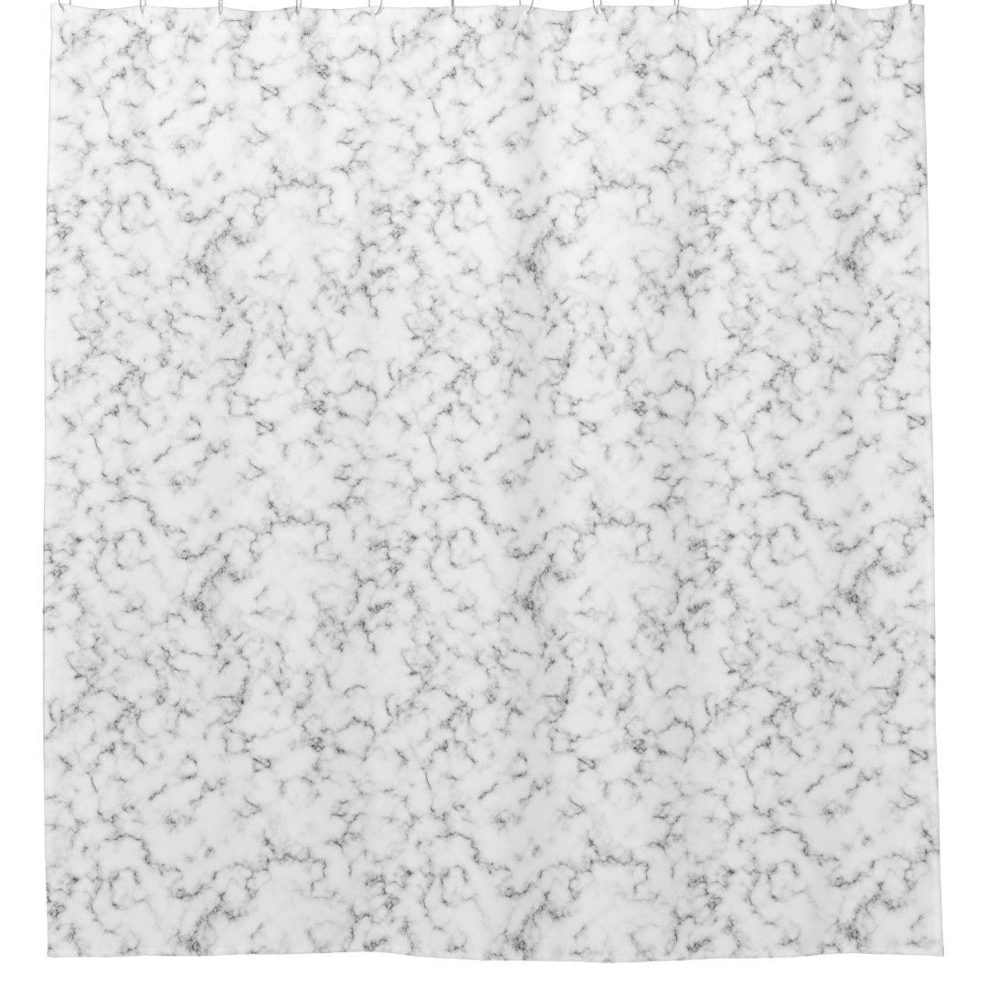 Elegant gray marble shower curtain Zazzle