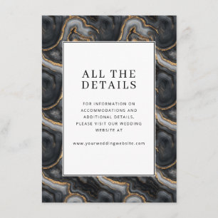 Elegant Gray Marble Texture Enclosure Card