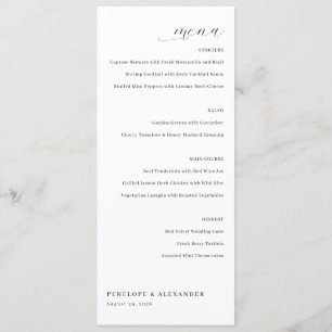 Elegant Gray Menu Template