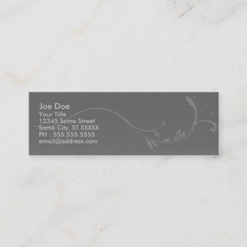 Elegant Skinny Businesscard Business Card Templates