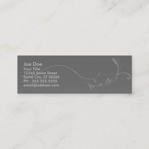 Customizable Elegant Skinny Businesscard Business Card Templates