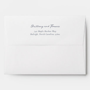 Elegant Gray Minimalist Calligraphy Envelope