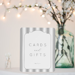Elegant Gray Minimalist Gratitude Sign