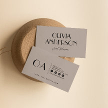 Elegant Gray Minimalist Nuetral Boho Chic Modern