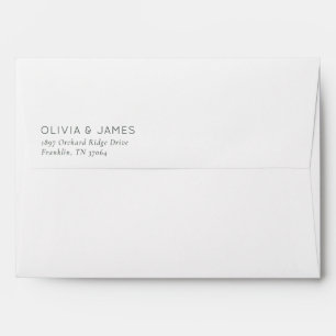 Elegant Gray Minimalist Typographic Envelope