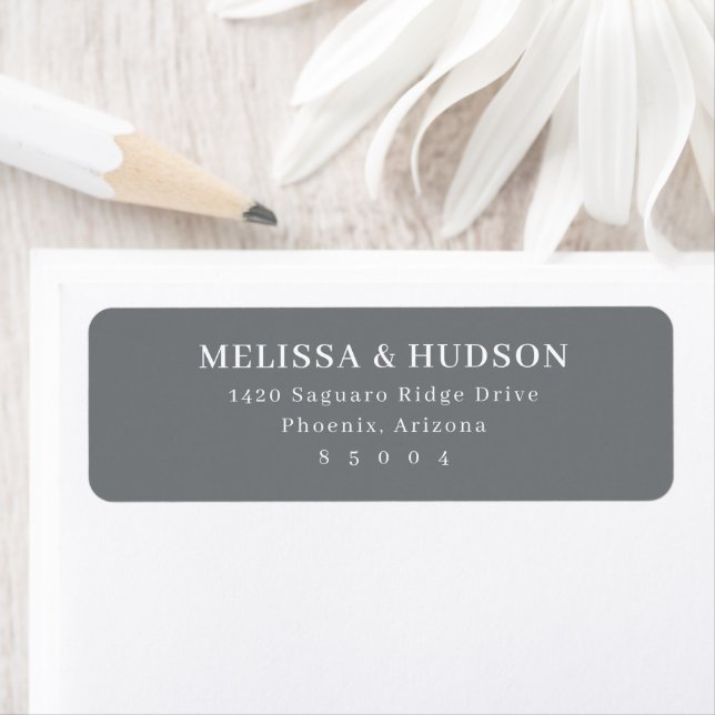 Elegant Gray Minimalist Typographic Label (Insitu)
