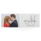 Elegant Gray Monogram with Photo Wedding